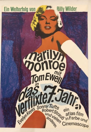 Item #51619 DAS VERFLIXTE 7 JAHR. (Original Vintage Movie Poster) THE SEVEN YEAR ITCH. Marilyn...