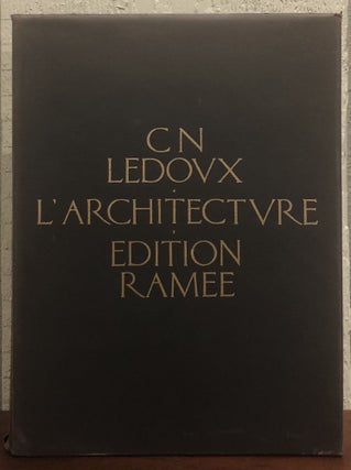 Item #51672 L'ARCHITECTURE DE C.N. LEDOUX. Claude-Nicolas Ledoux, Anthony Vidler, Introduction