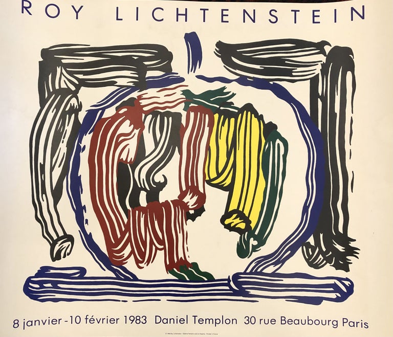 Item #51731 ROY LICHTENSTEIN. Galerie Daniel Templon. 1983.(Original Vintage Poster). Roy Lichtenstein.