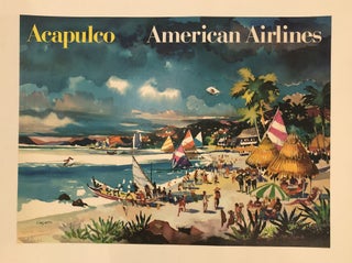 Item #51784 ACAPULCO. American Airlines. (Original Vintage Travel Poster). Dong Kingman