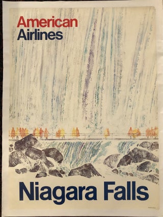 Item #51786 NIAGARA FALLS. American Airlines. 1968. (Original Vintage Travel Poster