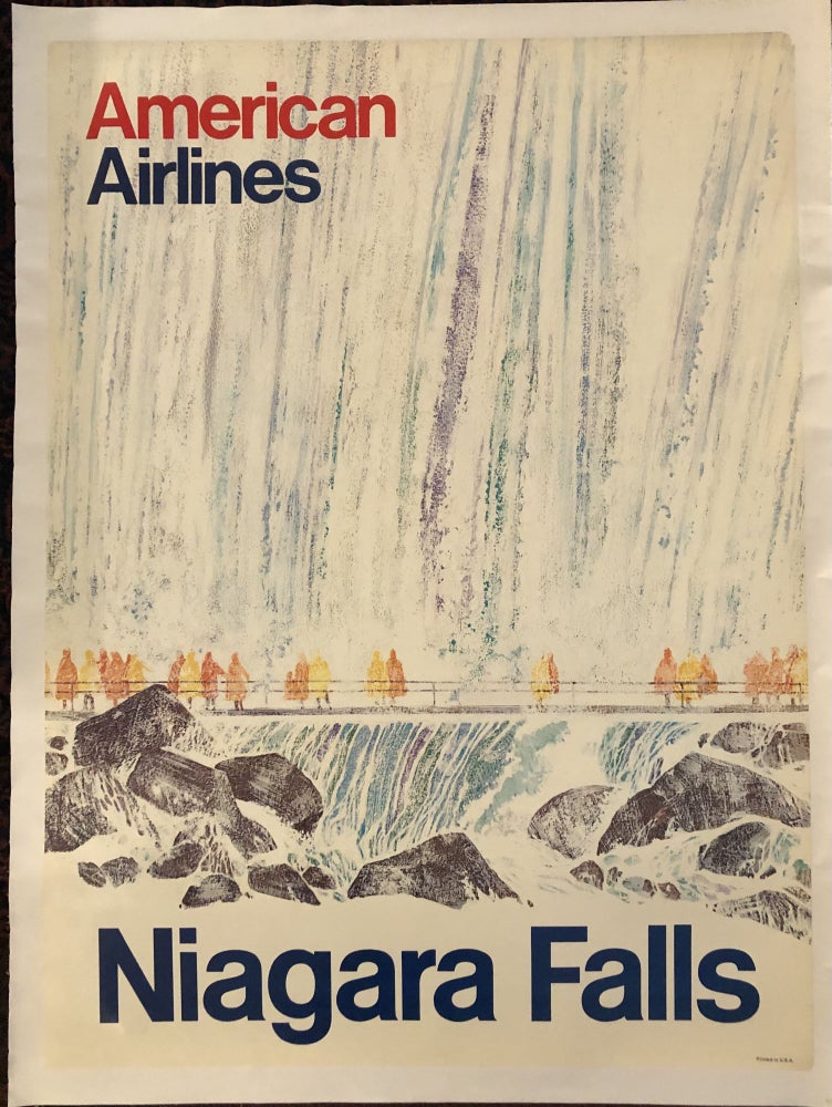 Item #51786 NIAGARA FALLS. American Airlines. 1968. (Original Vintage Travel Poster)