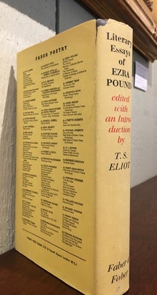 LITERARY ESSAYS OF EZRA POUND. Edited with an Introduction by T.S. Eliot