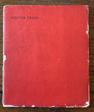 Item #51934 DOCTOR DRINK. Poems. J. V. Cunningham