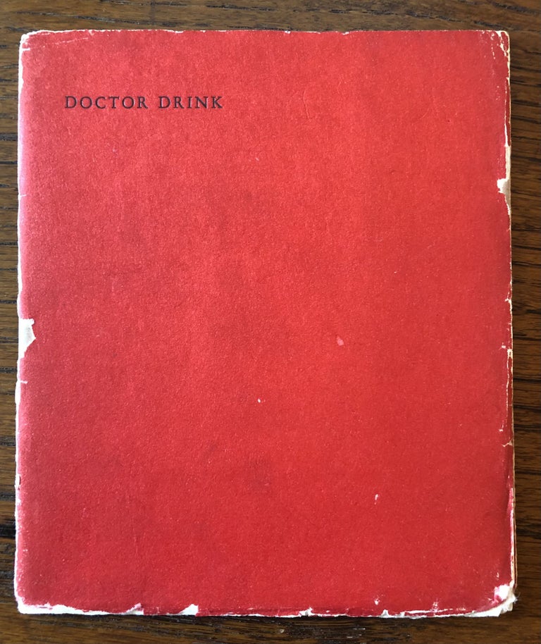 Item #51934 DOCTOR DRINK. Poems. J. V. Cunningham.
