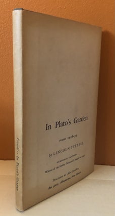 IN PLATO'S GARDEN: Poems 1928-39