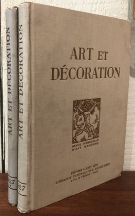 Item #52169 ART ET DECORATION, Revue Mensuelle d'art Moderne. (Two Volumes- 1927 Complete
