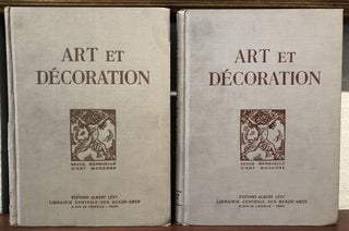 ART ET DECORATION, Revue Mensuelle d'art Moderne. (Two Volumes- 1927 Complete)