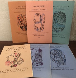 THE POETRY QUARTOS: Twelve Brochures, Each Containing a New Poem by an American Poet; Designed, Printed and Made by Paul Johnston and Published by Random House