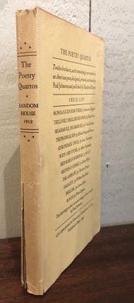 THE POETRY QUARTOS: Twelve Brochures, Each Containing a New Poem by an American Poet; Designed, Printed and Made by Paul Johnston and Published by Random House