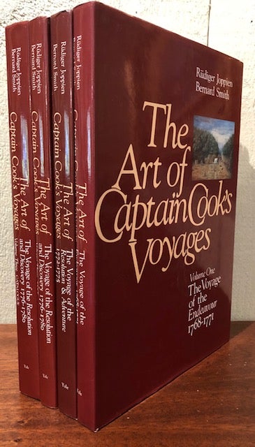 Item #52458 THE ART OF CAPTAIN COOK'S VOYAGES. (Three volumes in four, complete). Rudiger Joppien, Bernard Smith.