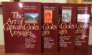 THE ART OF CAPTAIN COOK'S VOYAGES. (Three volumes in four, complete)