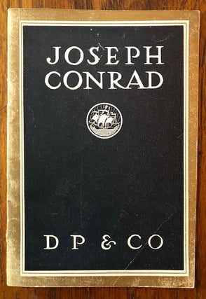 Item #52506 JOSEPH CONRAD: A Pen Portrait. James Huneker, Alfred A. Knopf