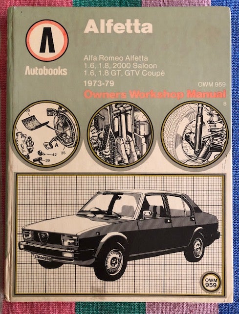 Item #52642 ALFETTA: 1973-79 Owners Workshop Manual. P. G. Strasman.