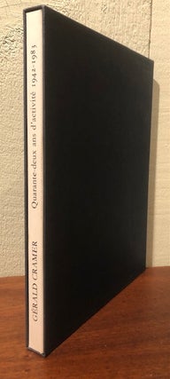 Item #52662 GERALD CRAMER: Quarante-Deux ans D'activité, 1942-1983. (Two Volumes