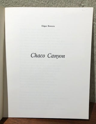 CHACO CANYON