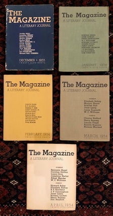 Item #52762 THE MAGAZINE: A Literary Journal. Volume 1; Numbers 1-5. (December 1933-April 1934