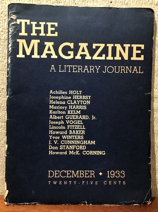 THE MAGAZINE: A Literary Journal. Volume 1; Numbers 1-5. (December 1933-April 1934)