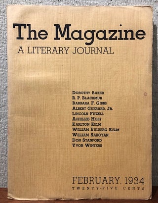 Item #52764 THE MAGAZINE: A Literary Journal. Volume 1, Number 3. (February, 1934
