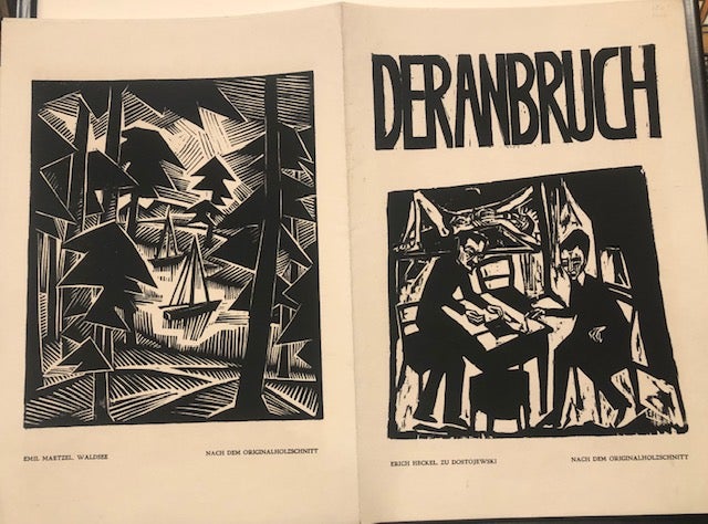 Item #52775 DER ANBRUCH. (The Dawn- German Expressionist Journal). Heckel Erich, Otto Schneider, J B. Neumann.