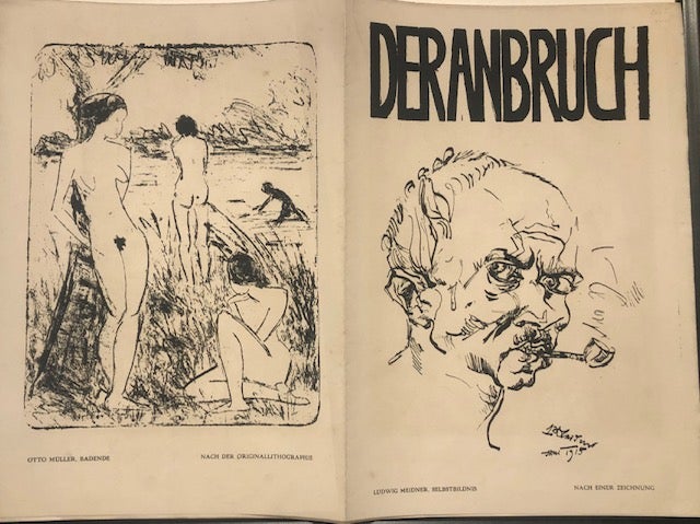 Item #52779 DER ANBRUCH. (The Dawn- German Expressionist Journal). Ludwig Meidner, Otto Schneider, J B. Neumann.