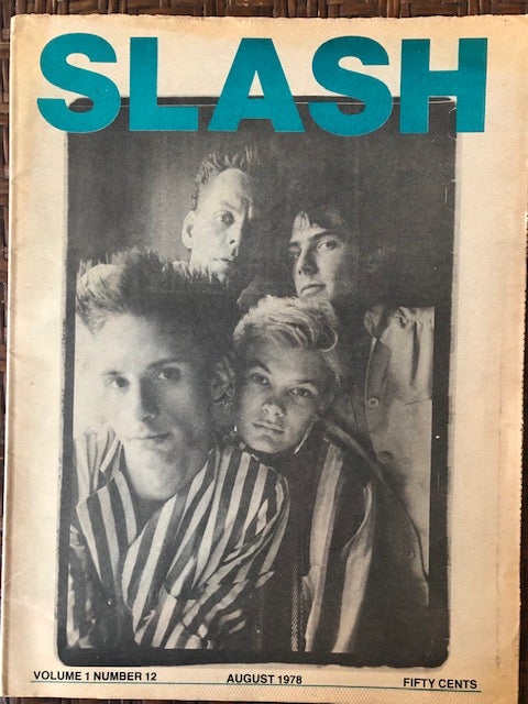 Item #52788 SLASH. Volume 1, Number 12. August 1978. Steven Samiof, Melanie Nissen.