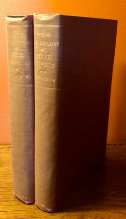 Item #52798 POEMS AND DRAMAS OF FULKE GREVILLE, First Lord Brooke. (Two volumes). Fulke Greville,...