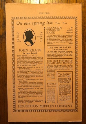 THE DIAL. Volume LXXVIII, Number 5. May 1925.