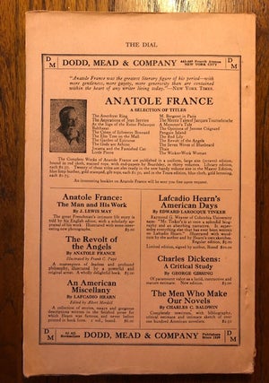 THE DIAL. Volume LXXVIII, Number 1. January 1925.