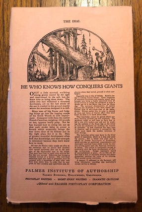 THE DIAL. Volume LXXVI, Number 4. April 1924
