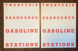 Item #52905 TWENTYSIX ABANDONED GAS STATIONS plus MOTOR RACING PHOTOGRAPHS (Two volumes). Jeff...