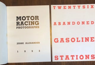 TWENTYSIX ABANDONED GAS STATIONS plus MOTOR RACING PHOTOGRAPHS (Two volumes)
