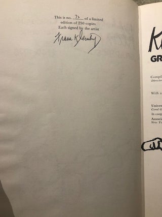 KLEINHOLZ GRAPHICS: Catalogue Raisonné 1940-1975.