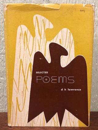 Item #53673 SELECTED POEMS. D. H. LAWRENCE, Alvin Lustig, Book jacket design