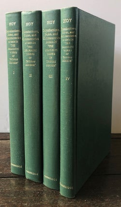 INTRODUCTIONS, NOTES AND COMMENTARIES TO TEXTS IN "The Dramatic Works of Thomas Dekker" (Four volumes)
