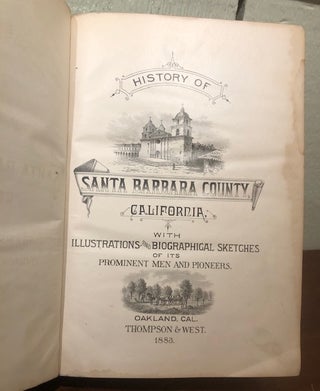 HISTORY OF SANTA BARBARA AND VENTURA COUNTIES CALIFORNIA