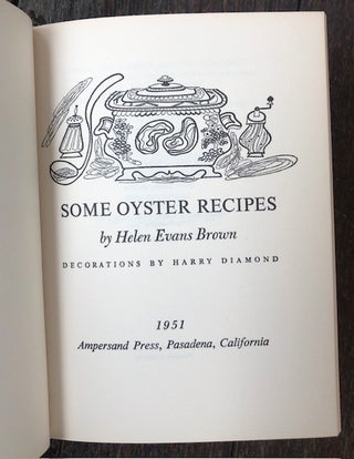 SOME OYSTER RECIPES