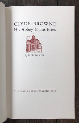 CLYDE BROWNE: His Abbey & His Press