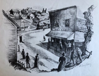 Item #54171 DRY GOODS. Original Signed Lithograph. Arnold Franz Brasz