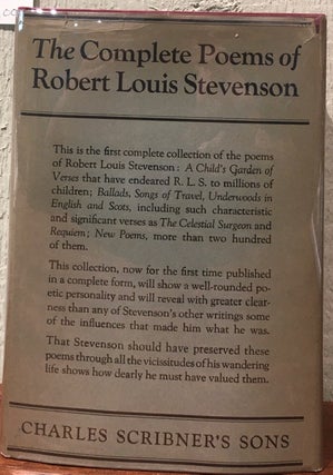 Item #54271 THE COMPLETE POEMS. Robert Louis Stevenson