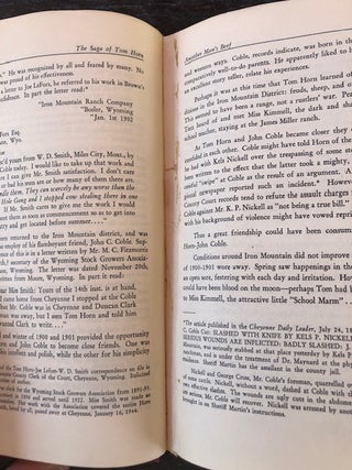 THE SAGA OF TOM HORN.