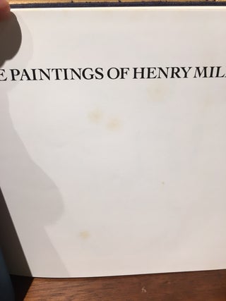 THE PAINTINGS OF HENRY MILLER.