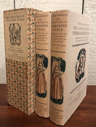 Item #54385 THE ADVENTURES OF PEREGRINE PICKLE (Two volumes). Tobias Smollet, G K. Chesterton,...