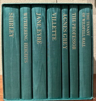 Item #55210 CHARLOTTE, EMILY AND ANNE BRONTE THE COMPLETE NOVELS (Seven volumes). Charlotte...