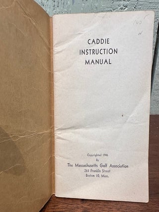CADDIE INSTRUCTION MANUAL
