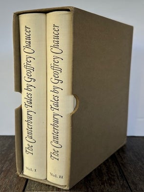 Item #55253 THE CANTERBURY TALES (2 Volume set). Geoffrey Chaucer