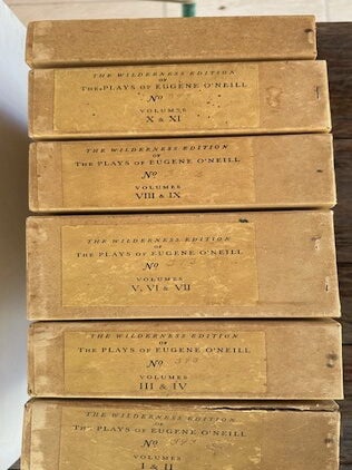 THE PLAYS OF EUGENE O'NEILL. The Wilderness Edition. SIGNED. (Twelve volumes)