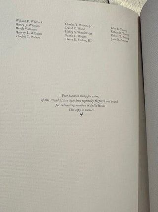 A DESCRIPTIVE CATALOGUE OF THE THE MARINE COLLECTION TO BE FOUND AT AT INDIA HOUSE