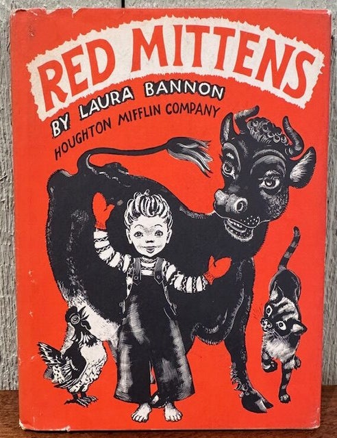 Item #55509 RED MITTENS. Laura Bannon.