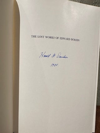 THE LOST WORKS OF EDWARD BOREIN.
